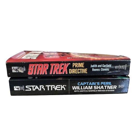 Vintage Star Trek Books Captain's Peril & Prime Directive Paperback GC - Picture 3 of 6